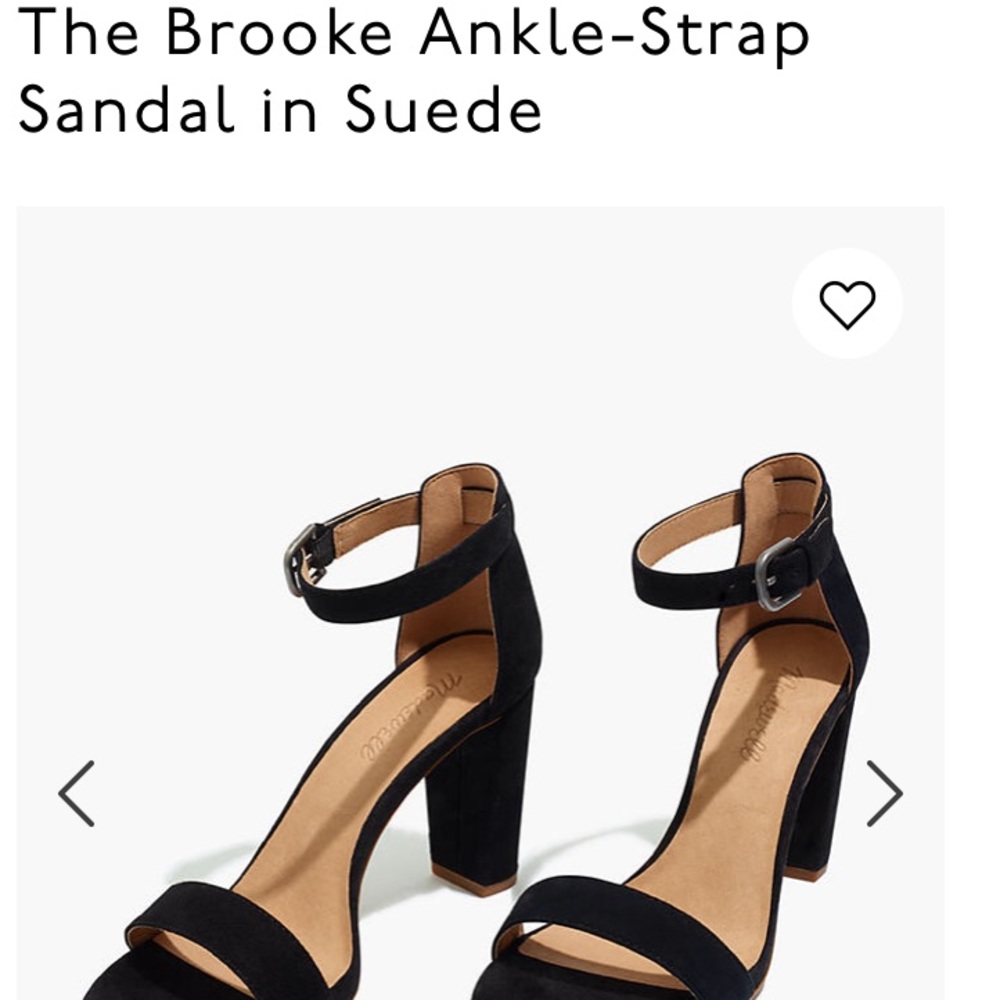 Madewell beige Brooke ankle strap heels in suede